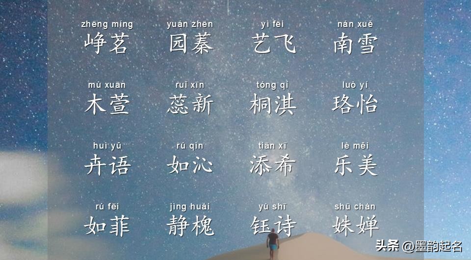 好听的诗词起名女孩名字,唐诗宋词起名男孩女孩名字一个字