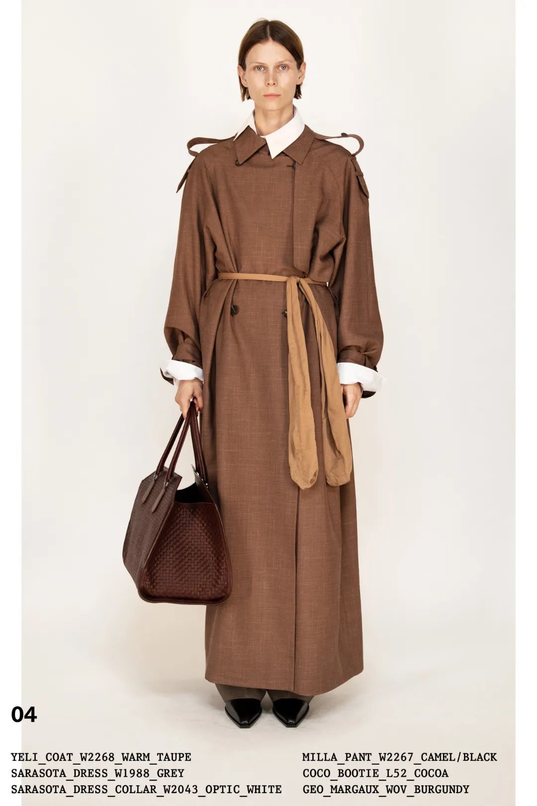 therow靴子搭配,therow极简风t裙