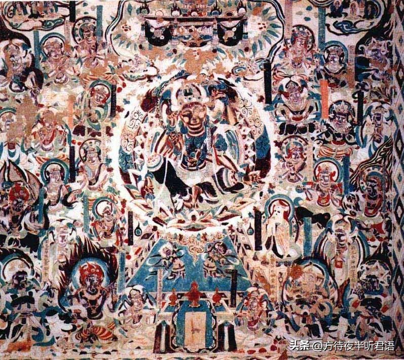 敦煌壁画佛祖供养罗刹,敦煌壁画观无量寿经