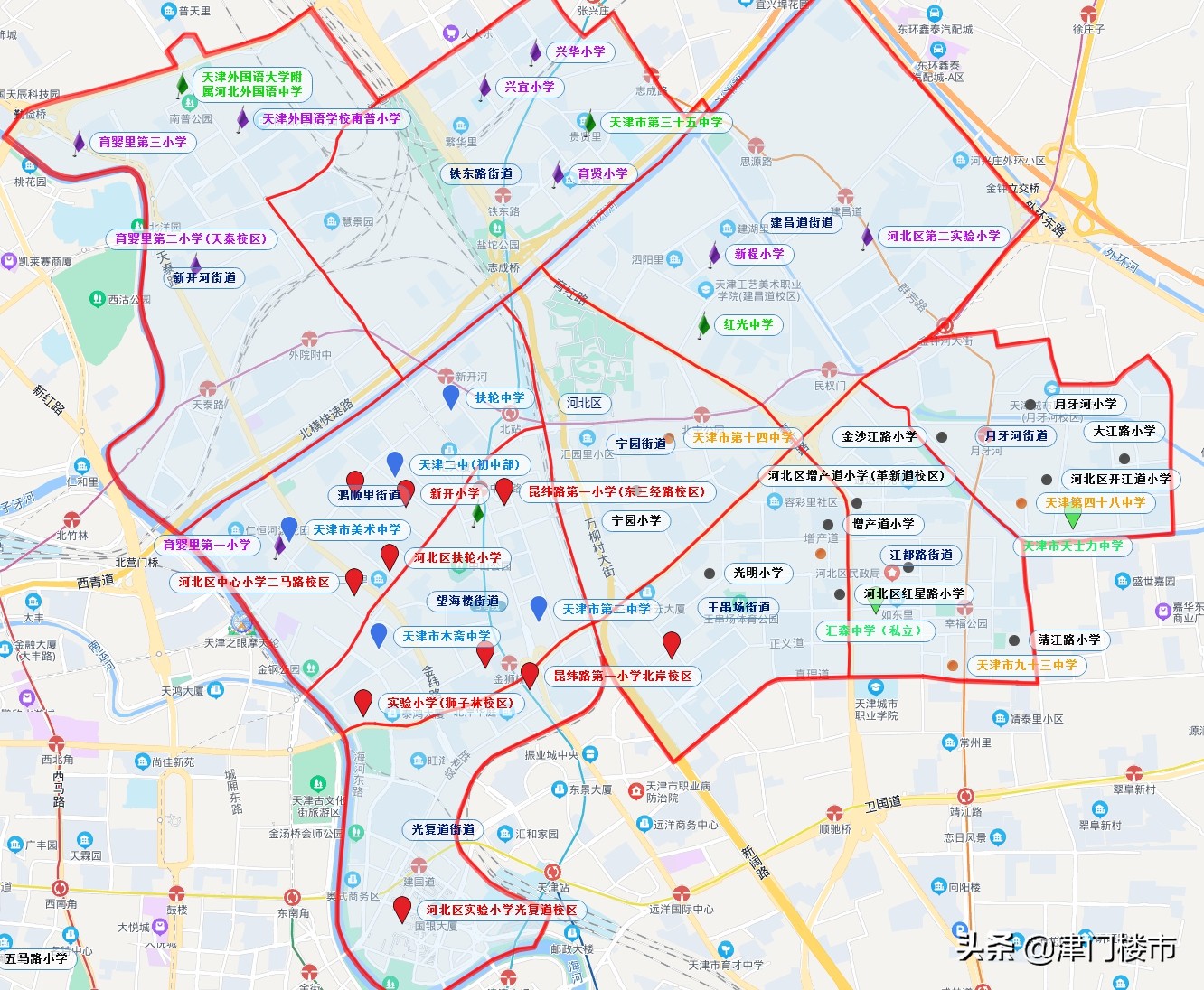 河北区第一学片小升初哪个学校好,河北区三片学校