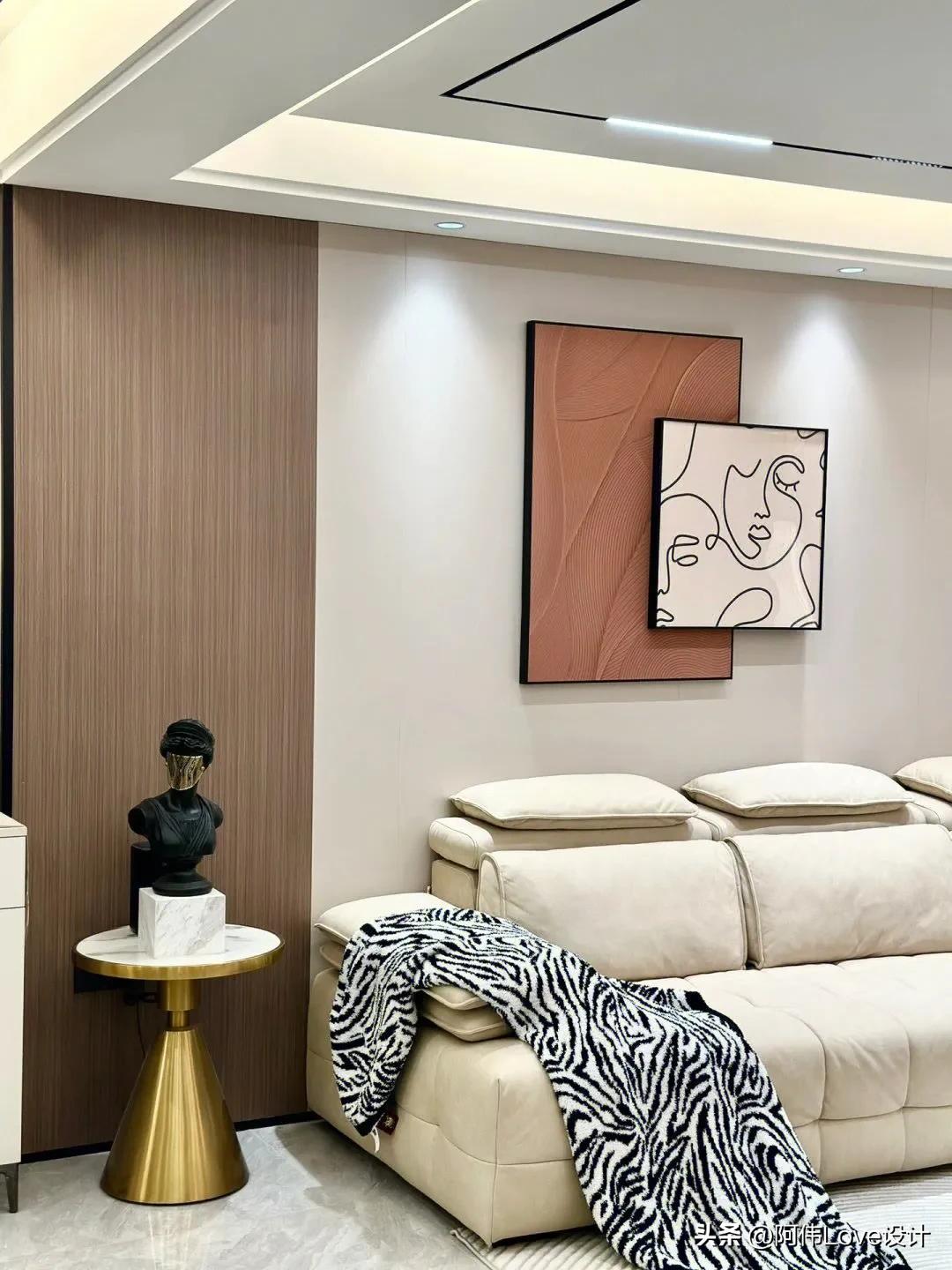 沙发背景墙画最新款式现代简约,2021流行沙发背景墙挂画