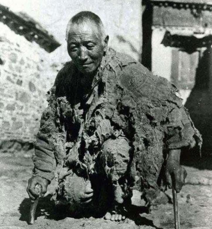 西藏唐卡历史变化过程,解放前的西藏贵族令人发指