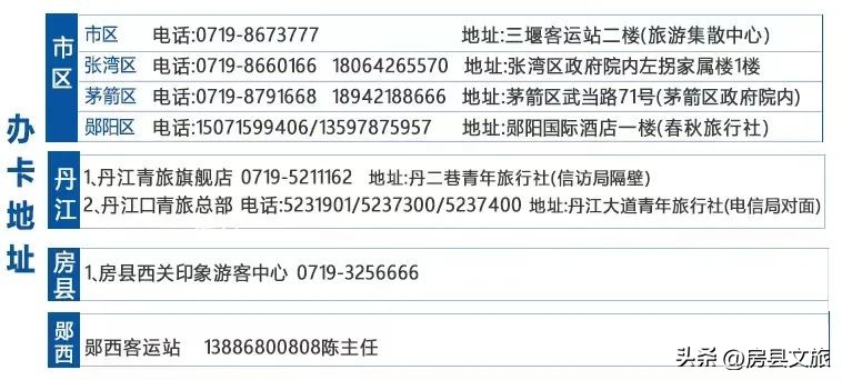 十堰旅游年票,十堰文旅年票