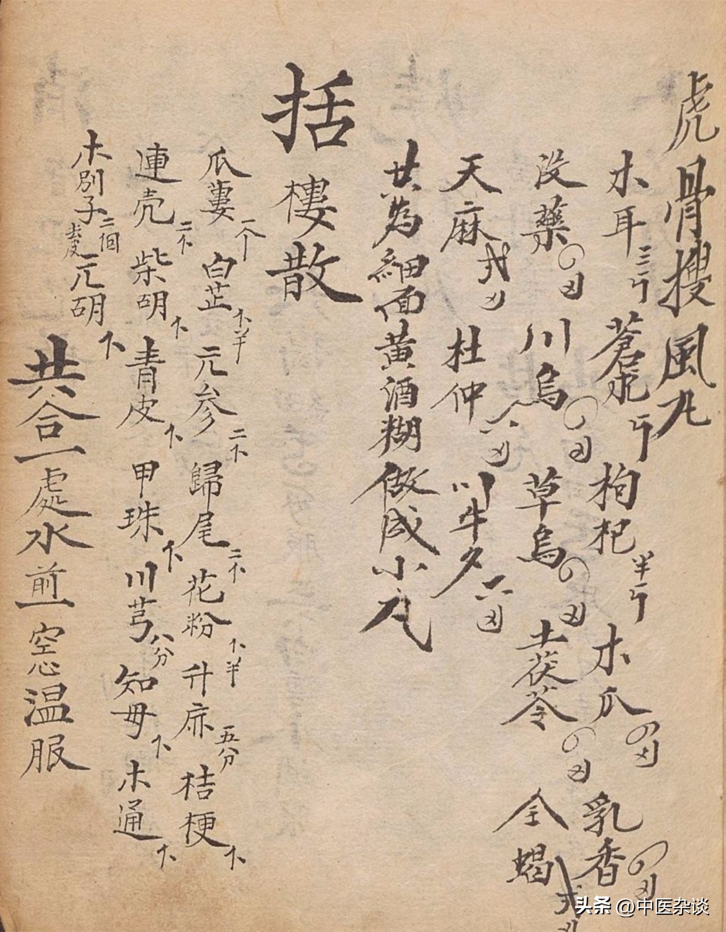 清代光绪年间手抄本中医古籍药书,清代中医秘传稿本