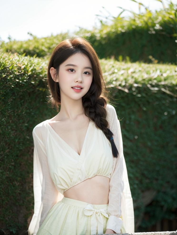 夏天美少女写真照,温柔少女感写真