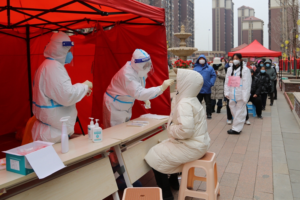 天寒地冻人心暖大港中医人28个点位助力滨海二筛