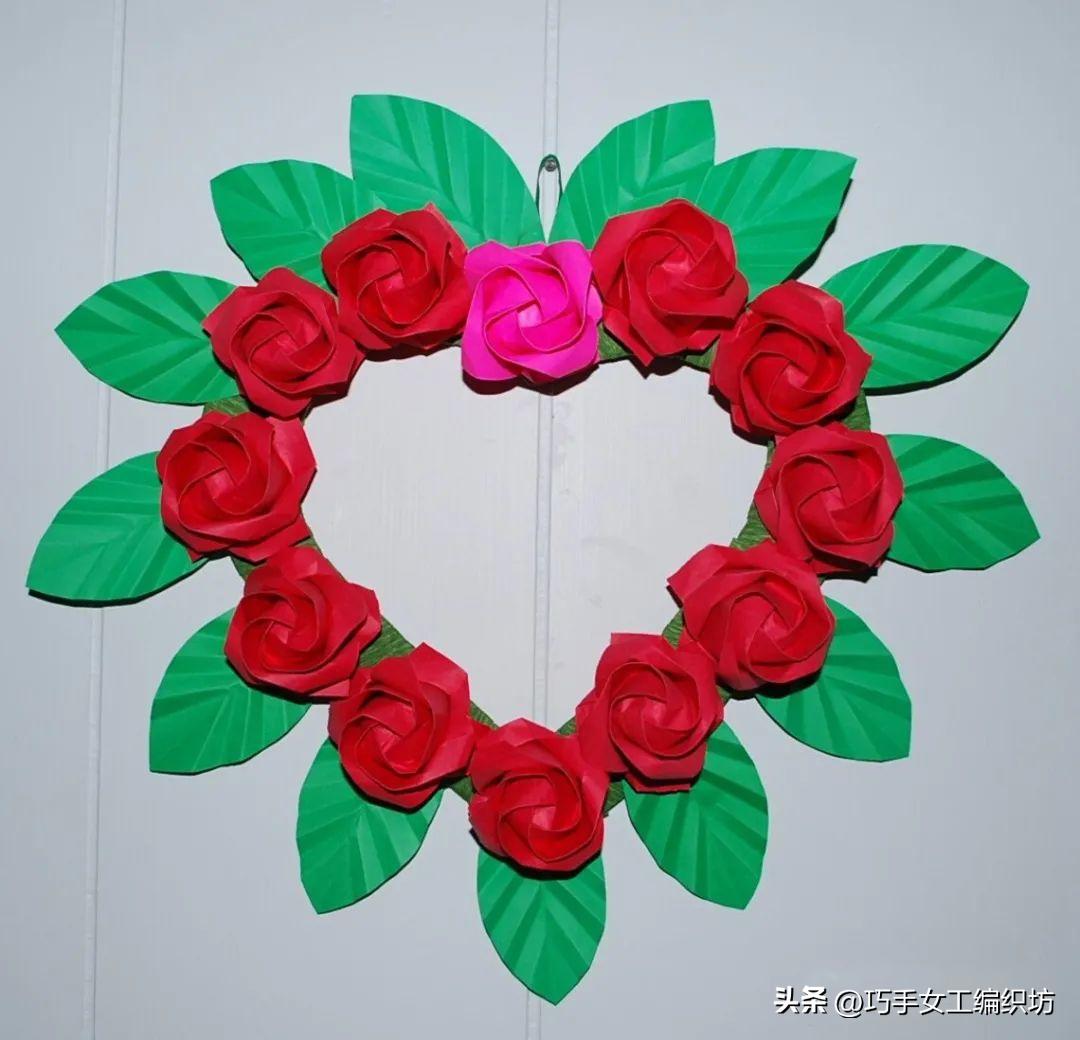 一张纸可以折一朵花,一张纸就可以叠的玫瑰花