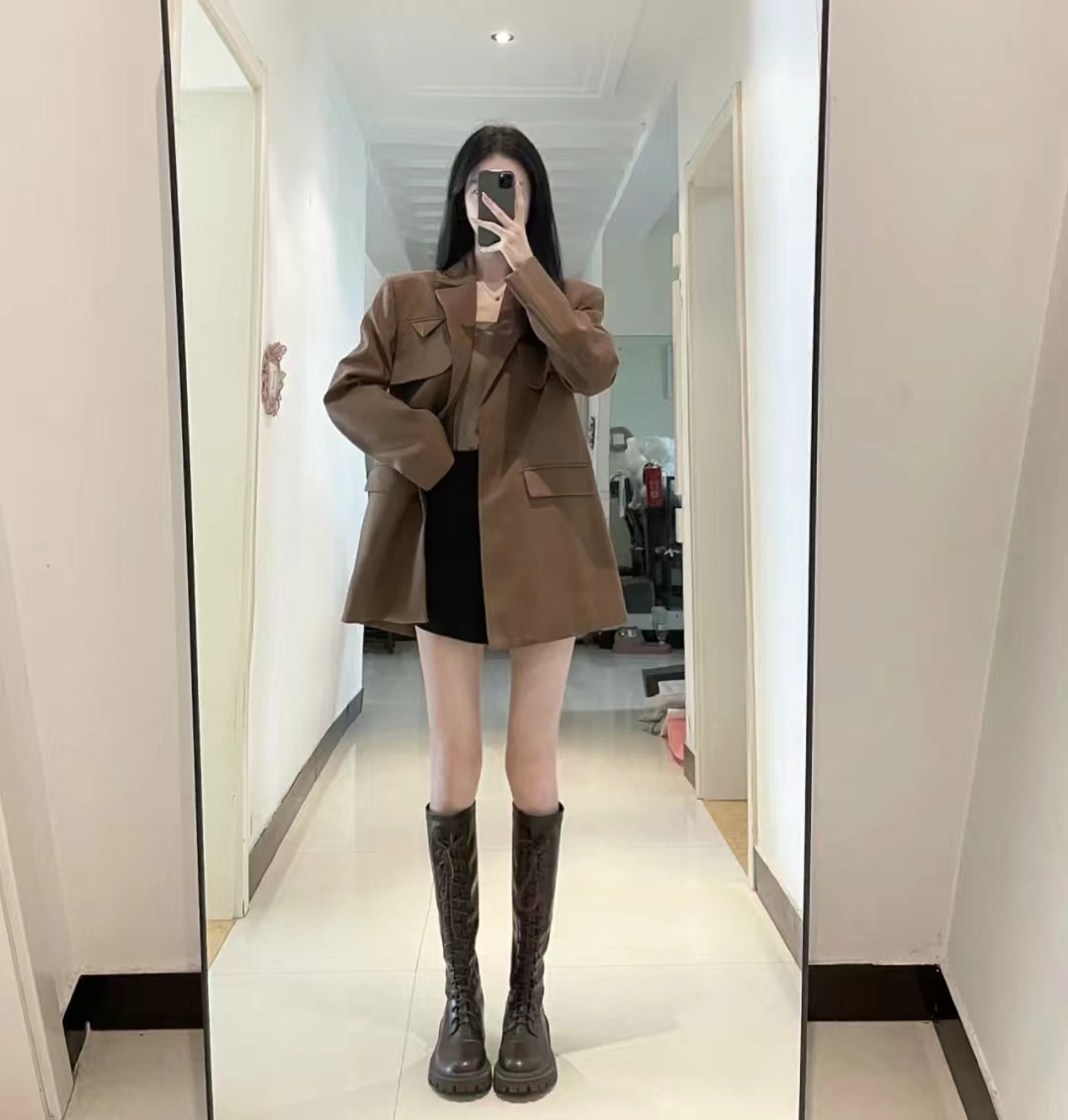 显瘦百搭又好看长筒宽靴,长筒高筒靴显瘦质感好显高