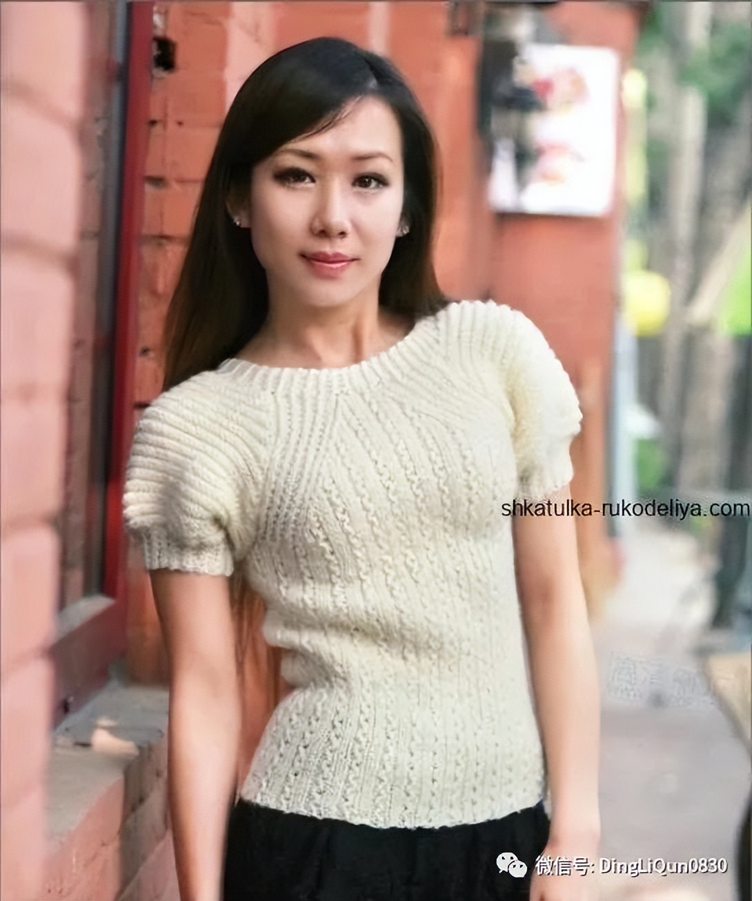 夏天针织背心最新款式教程,蕾丝背心短袖编织图解