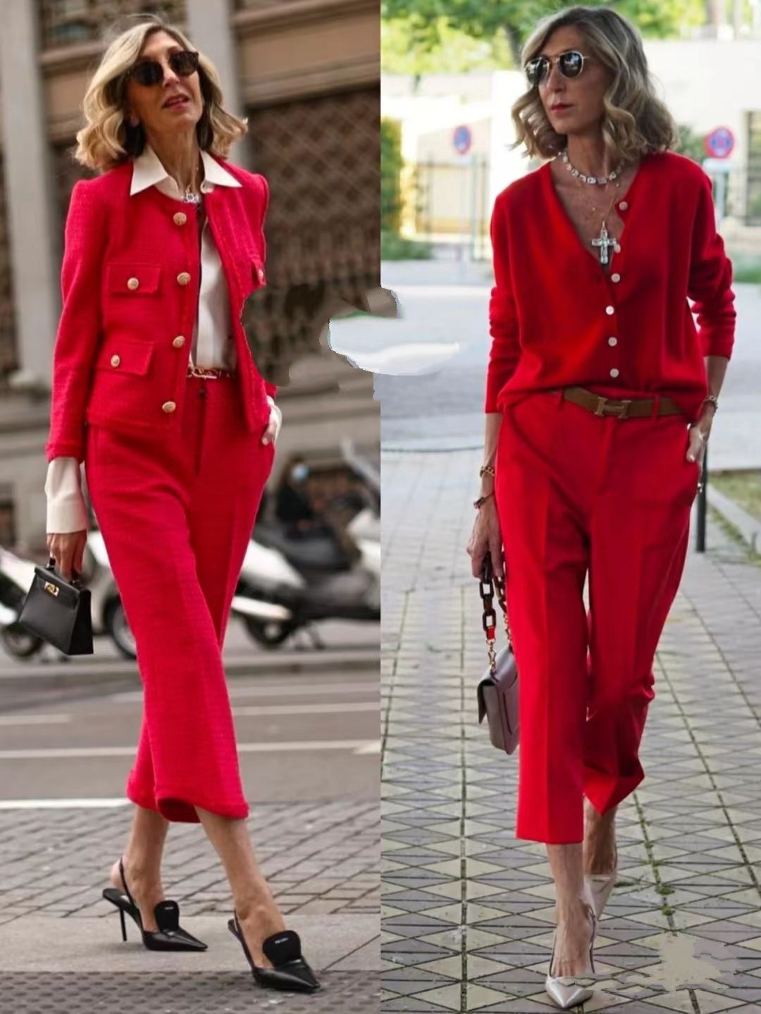 九分西裤和牛仔阔腿裤哪个显气质,烂大街的格子裤