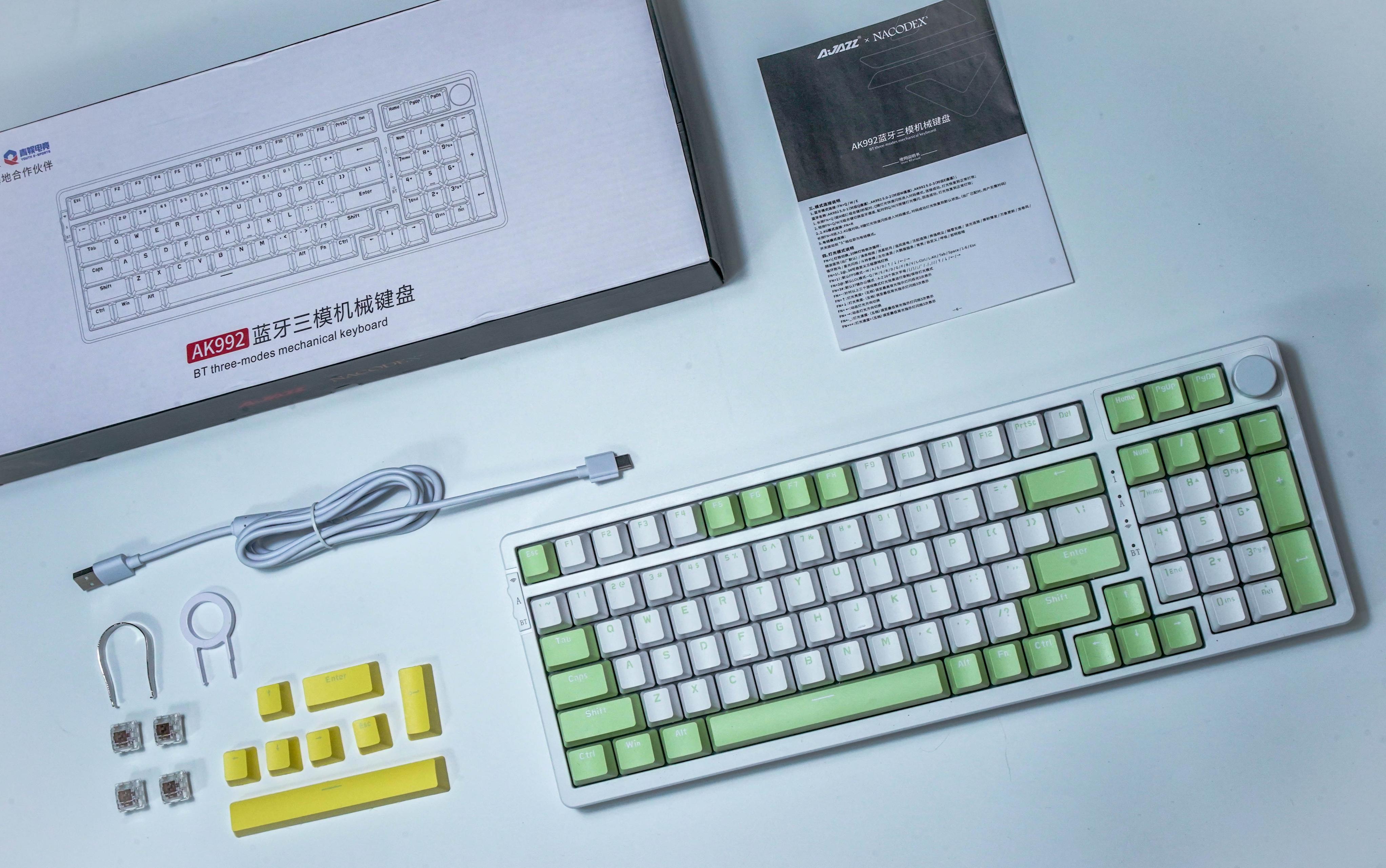 黑爵ak992侧刻机械键盘蓝沁,黑爵键盘ak992怎么样