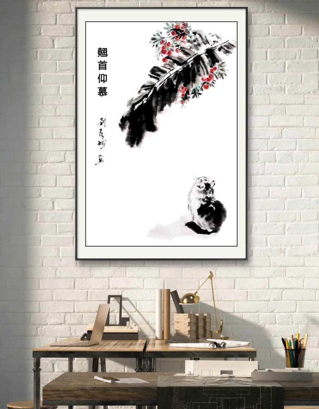 听障画家,刘春城国画作品