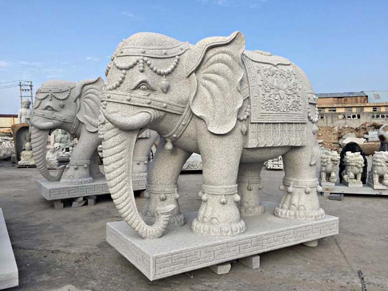 惠安大象石雕哪家好,福建惠安石雕大象厂家