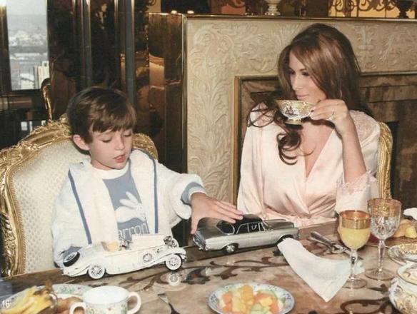 特朗普巴伦小时候,特朗普小儿子巴伦近照