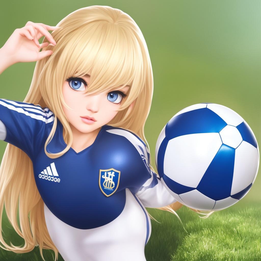 开球女球员,足球美少女
