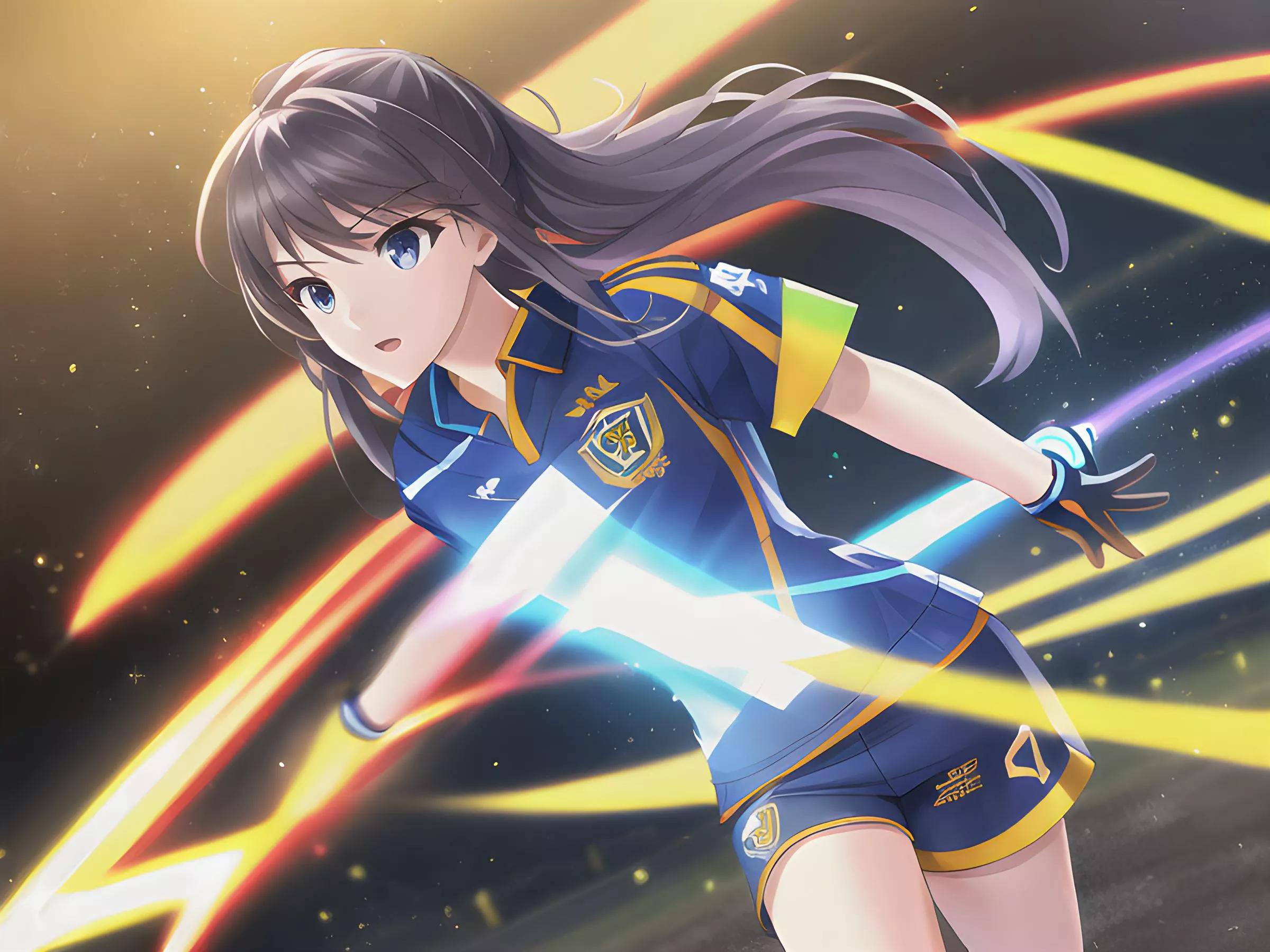 ai炫彩背景制作教程,足球宝贝ai绘画