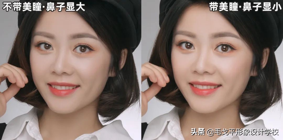 大鼻子要怎样化妆才能好看,平鼻怎么化妆才好看