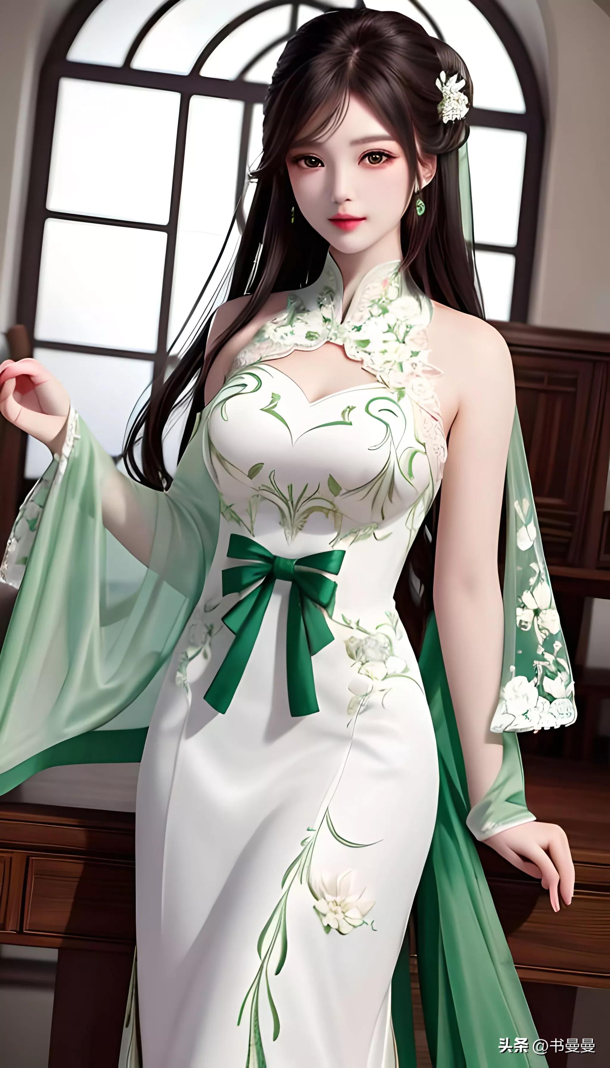 ai绘画古风少女插画壁纸欣赏,ai绘画国风美女