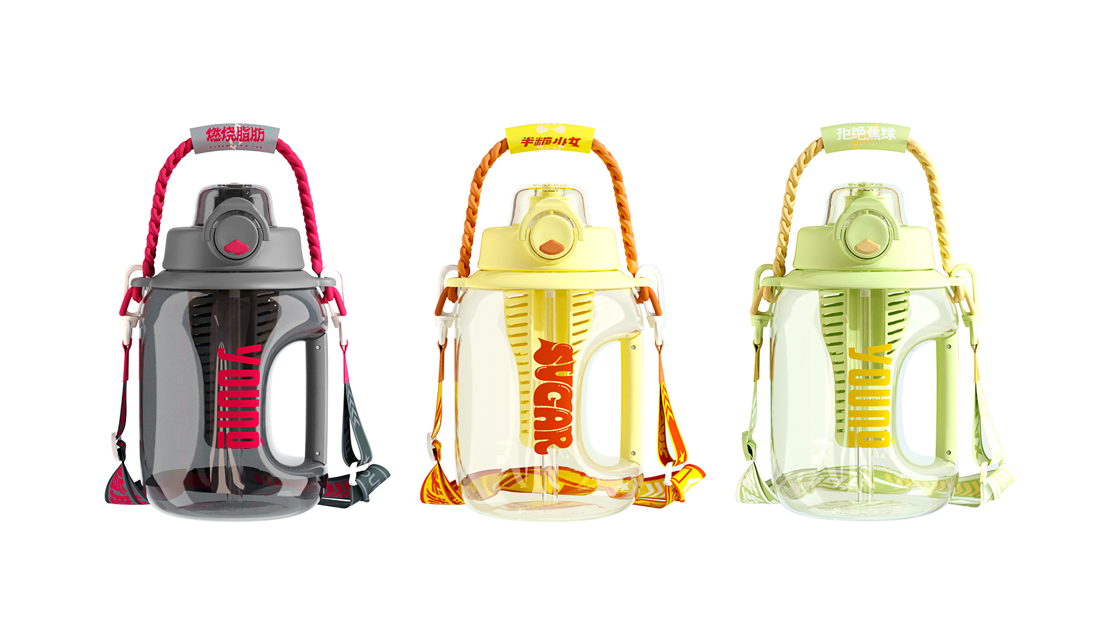 销量第一富光水杯,富光玻璃水杯1000ml男双层超大容量