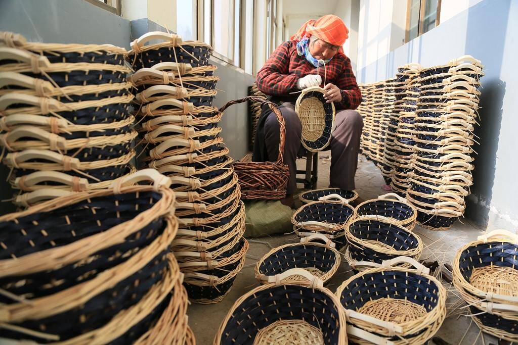 阜南黄岗镇柳编制品,阜南黄岗柳编传承人