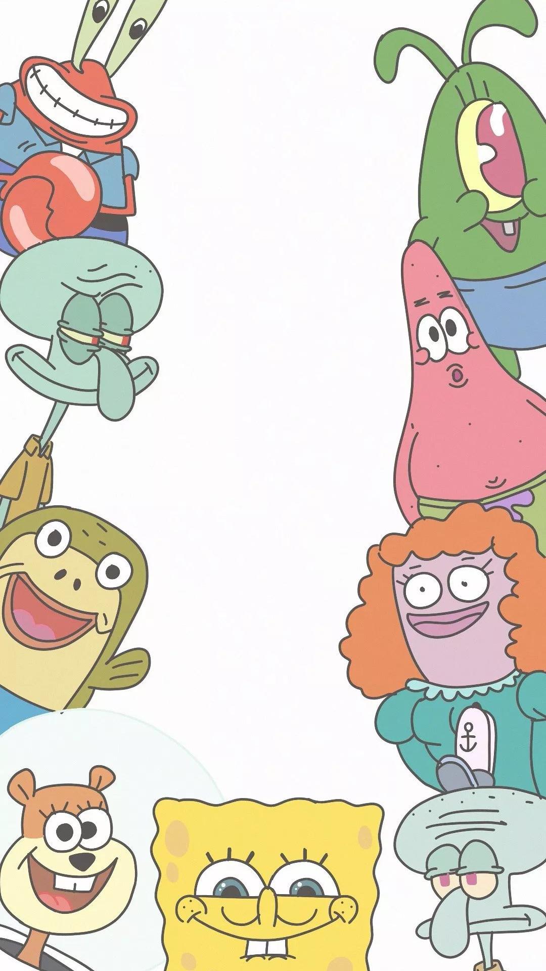 海绵宝宝抓水母壁纸,海绵宝宝与派大星抓水母的壁纸