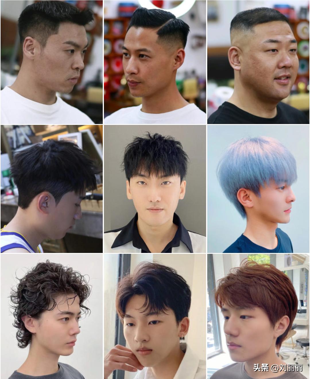 2020年男士中分发型最火发型,男士发型2021流行发型圆脸方脸