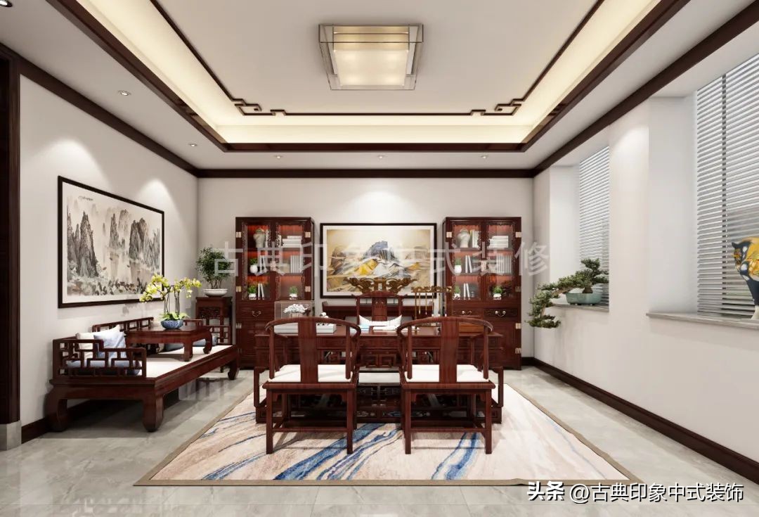 1000平办公室简约设计,石家庄中式办公室装修设计