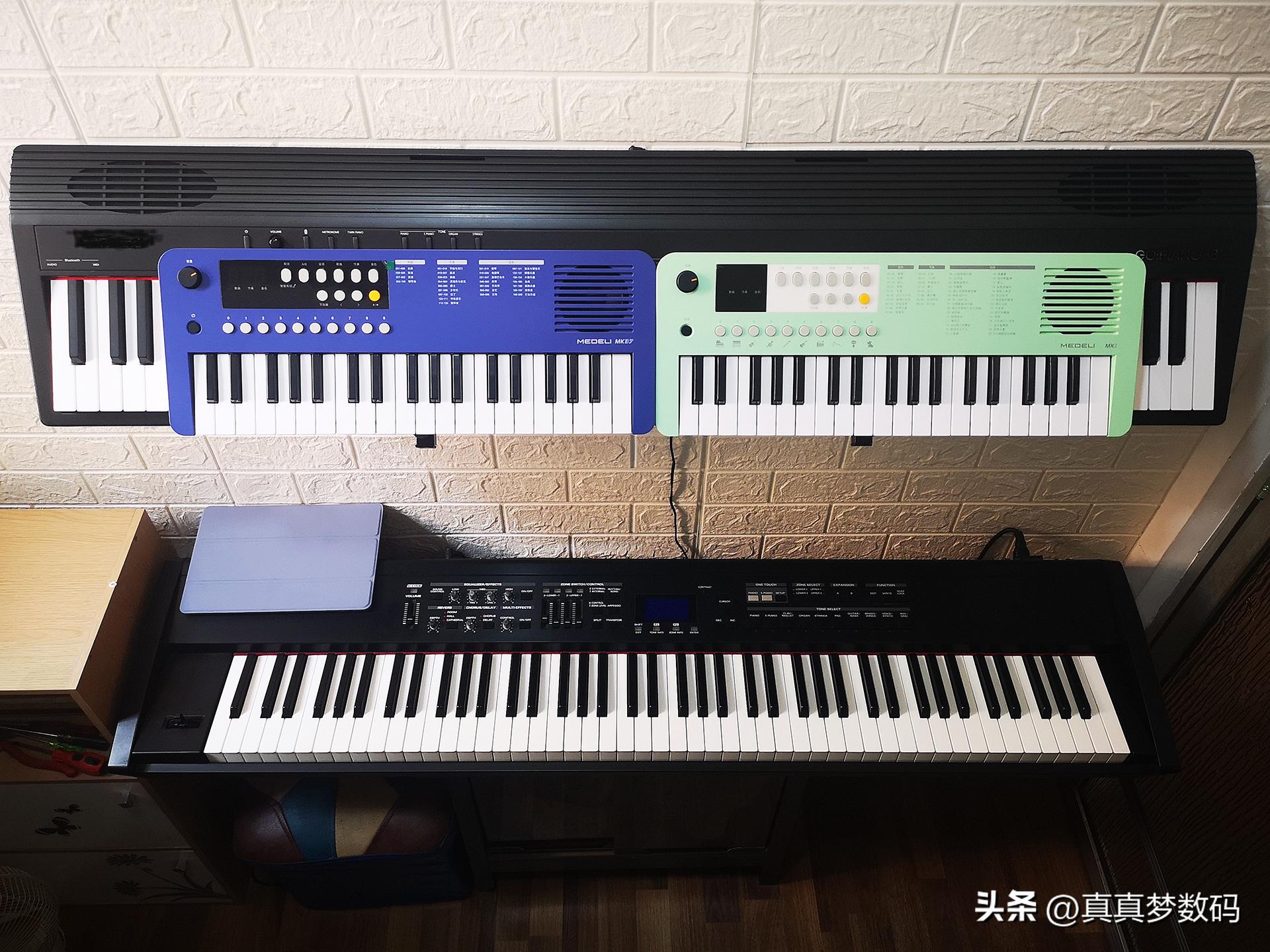 美得理mk37电子琴测评,美得理mk37和mk1