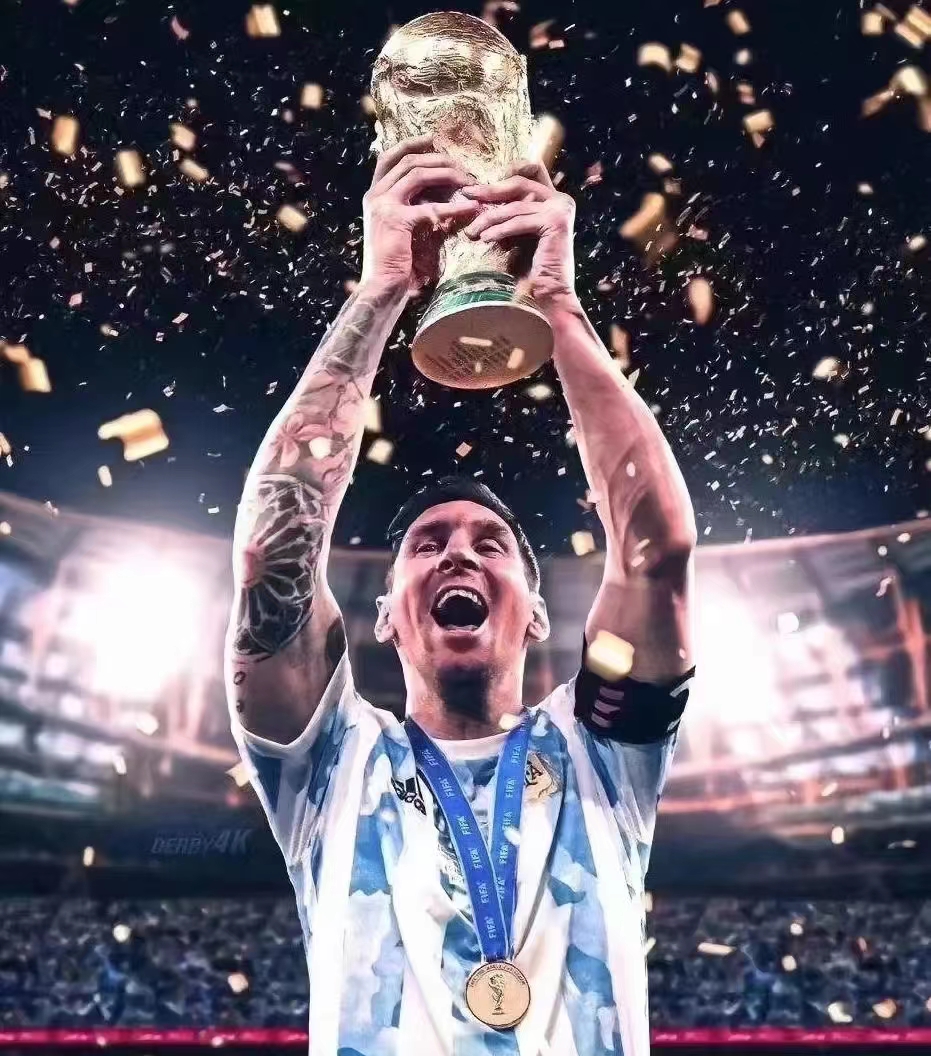 阿根廷夺冠后梅西和姆巴佩,c罗支持阿根廷夺冠姆巴佩