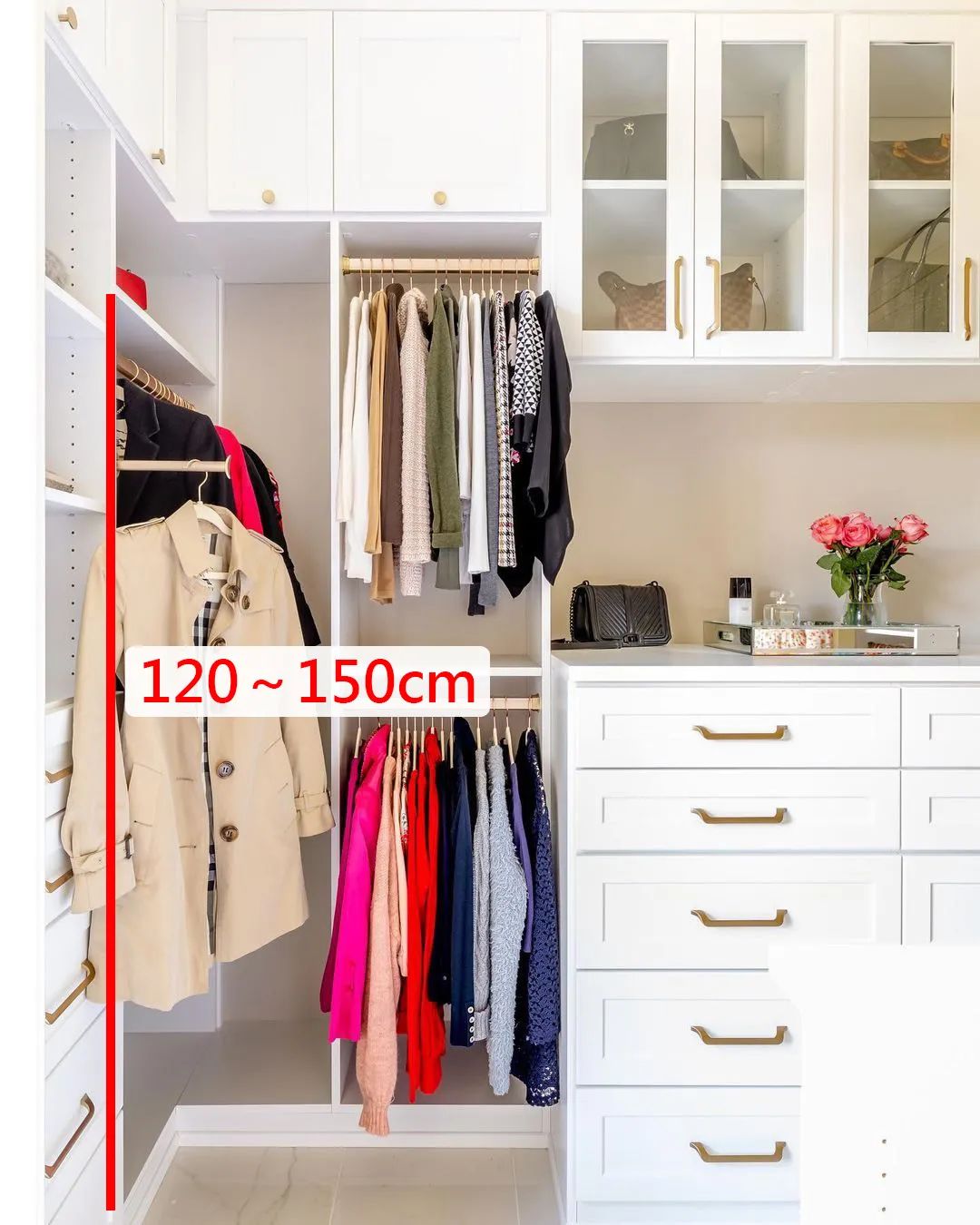 步入式衣帽间尺寸设计原则,步入式衣帽间太窄了