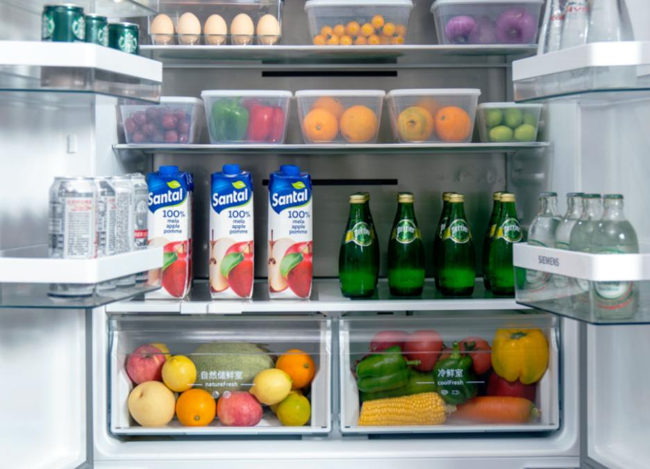 西门子双开门冰箱高颜值,西门子冰箱白色双开门十字