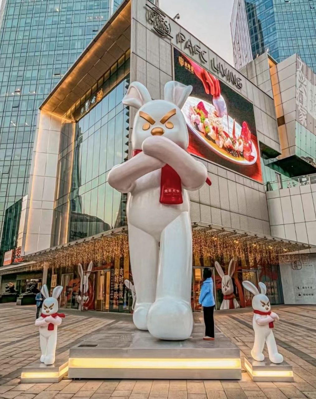 创意园网红打卡地点巨型兔,杭州网红兔打卡地