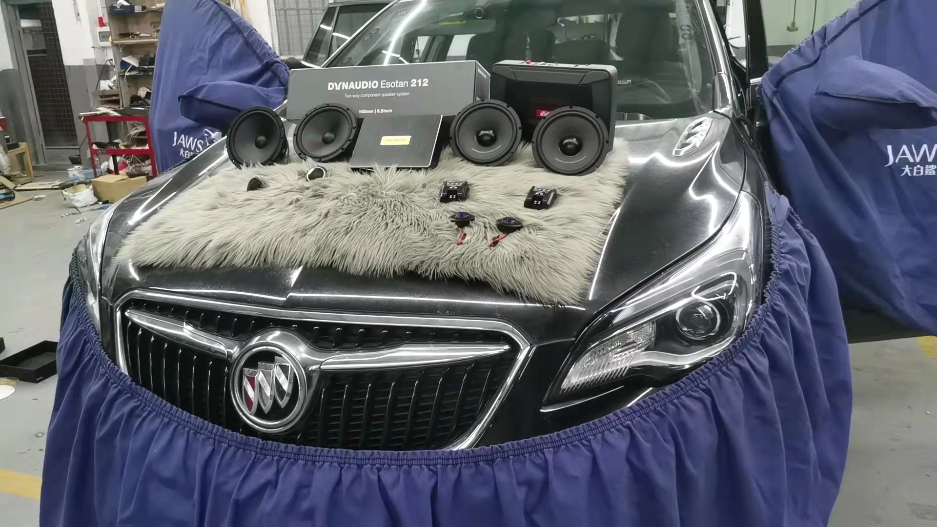 别克昂科威低音喇叭,别克昂科威音响改装