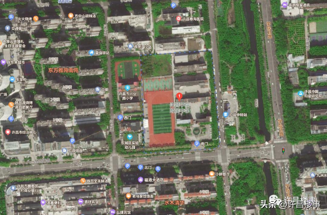 图解许昌市东城区2023年中小学学区划分（仅供参考）