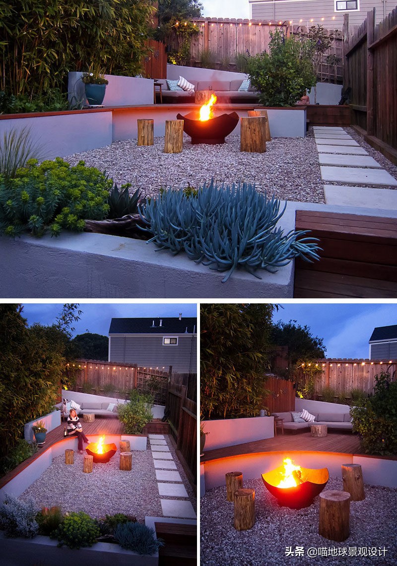 简洁清爽的现代景观别墅庭院赏析,现代简约别墅园林设计效果图