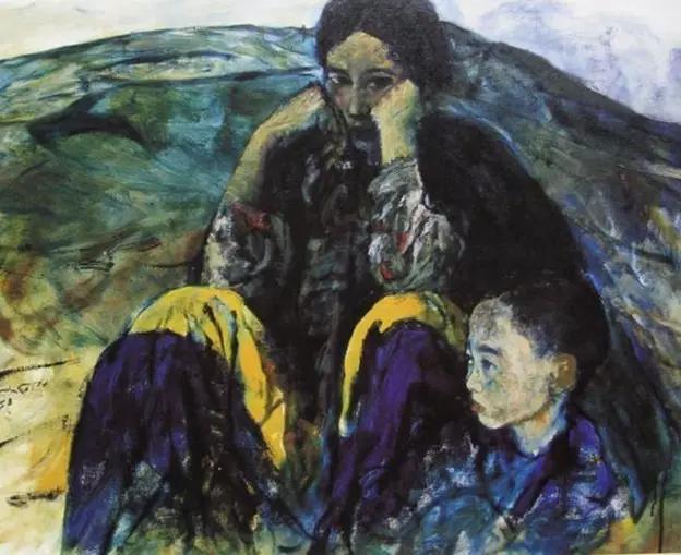 何多苓俄罗斯写生油画,何多苓油画2007