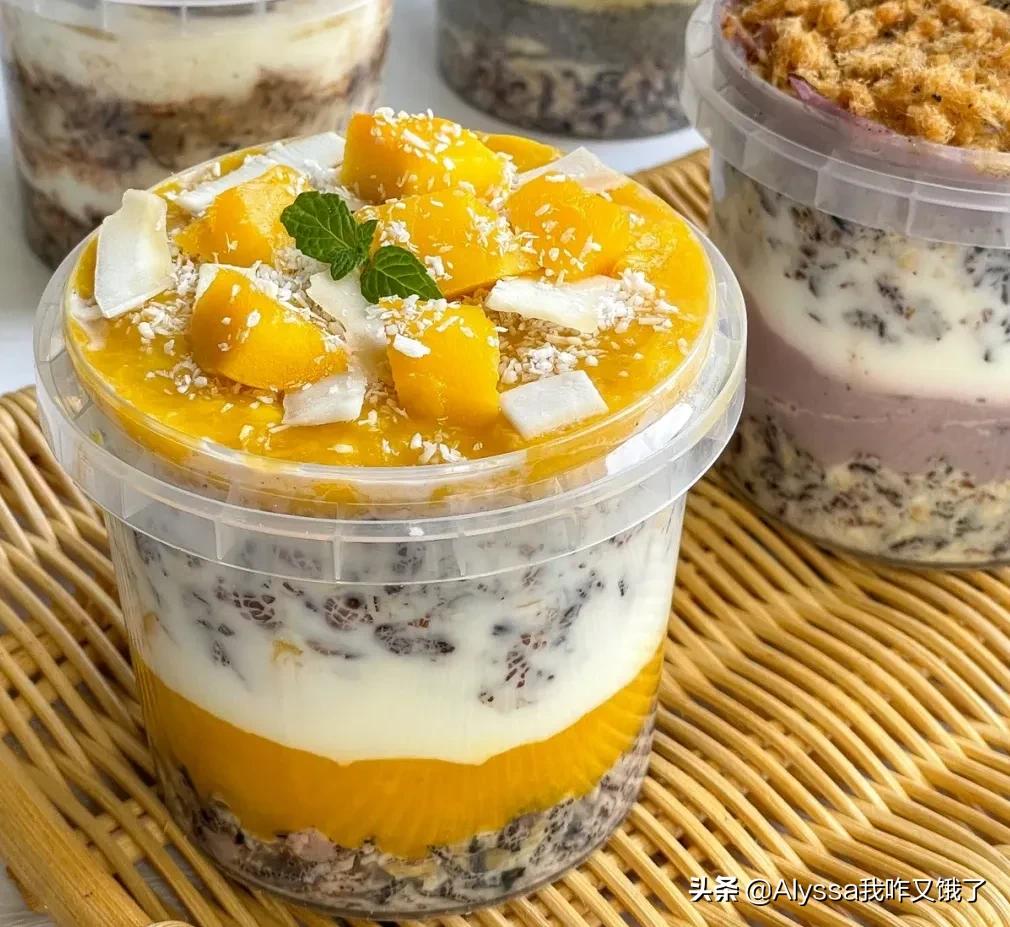 美味又减脂的隔夜燕麦杯,减脂的姐妹们