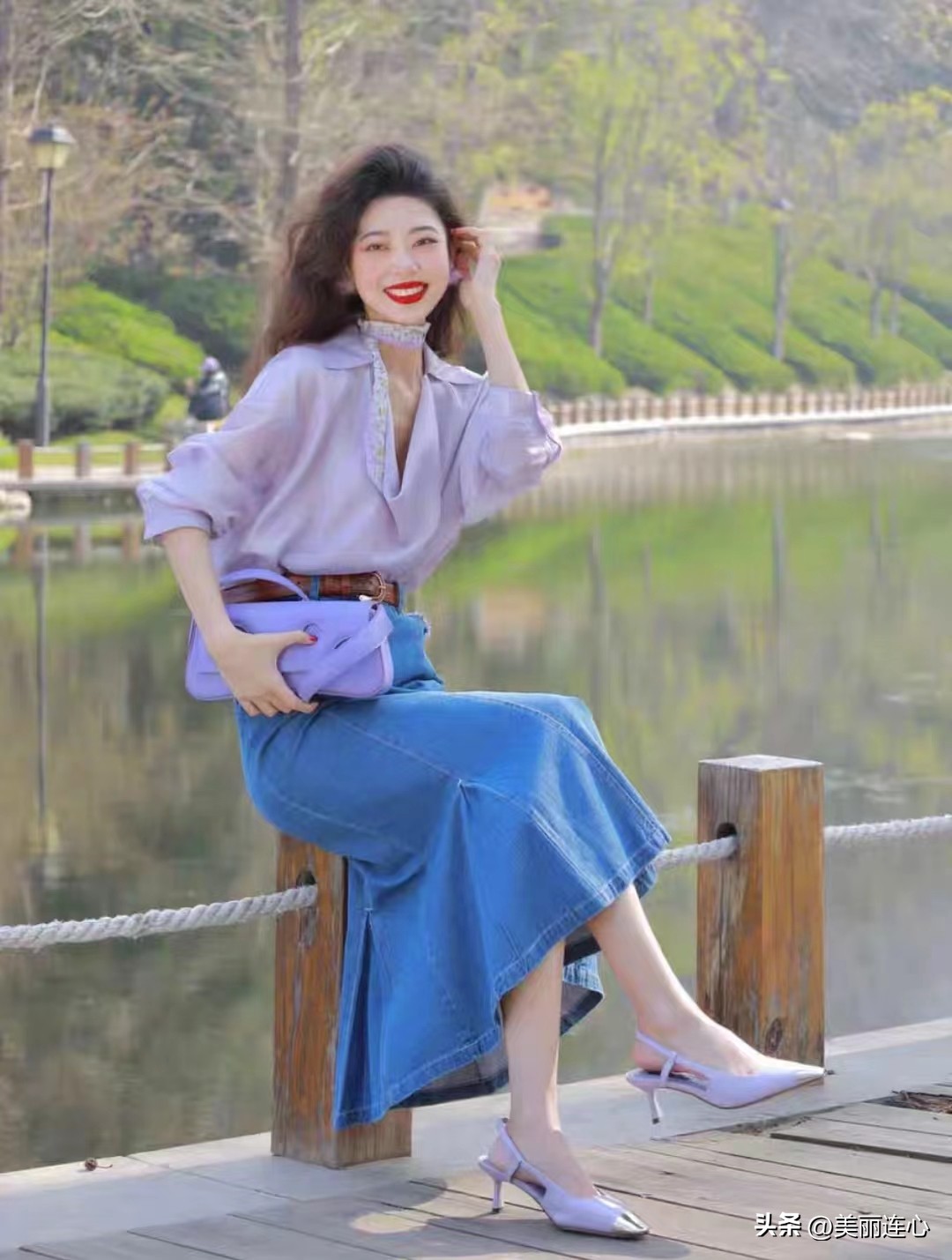 全球十大顶级配色深紫色搭配图片,紫色发色中年女人