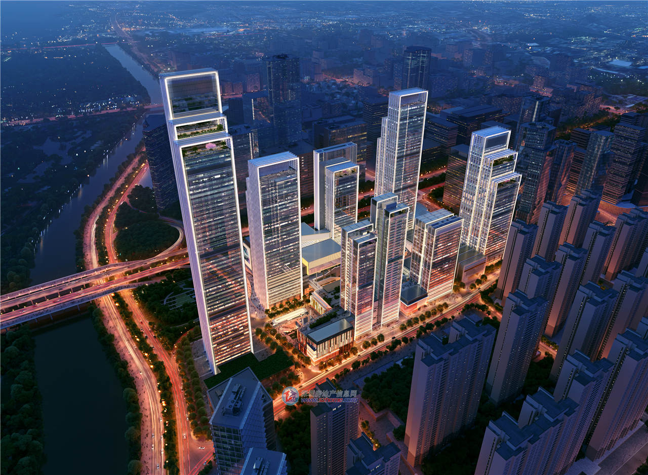 华润建的双子塔,华润中原超级总部基地超高层