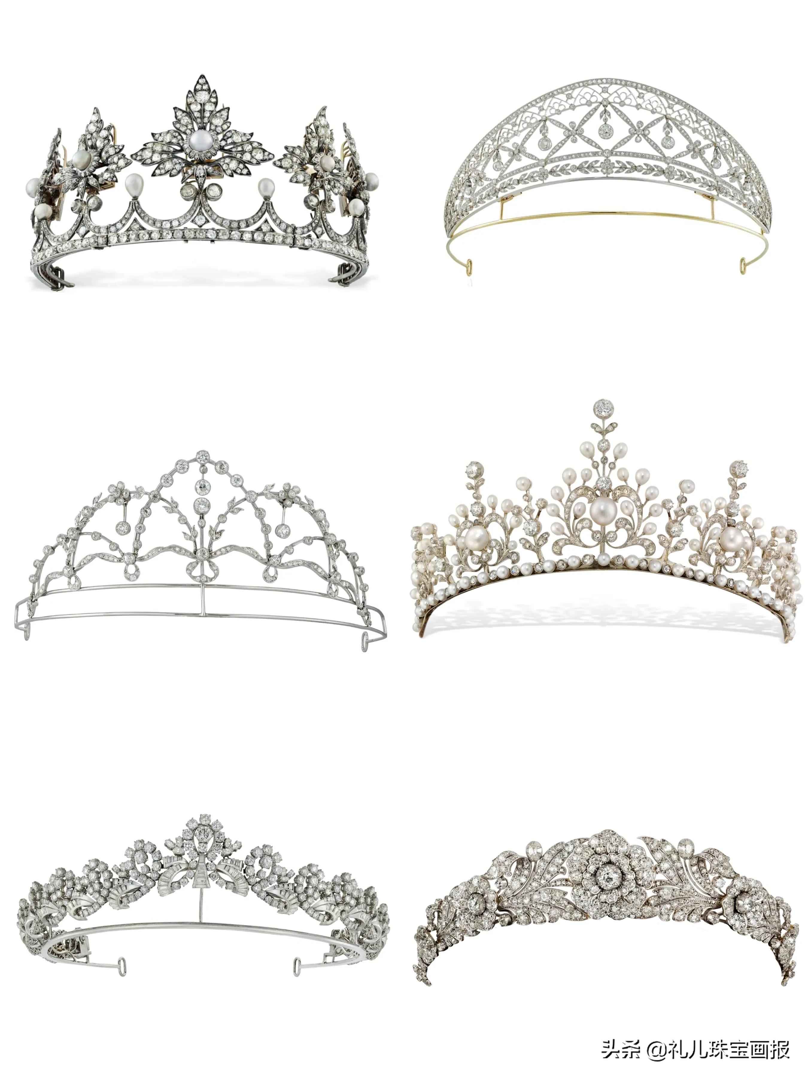 复古风王冠,白金复古王冠