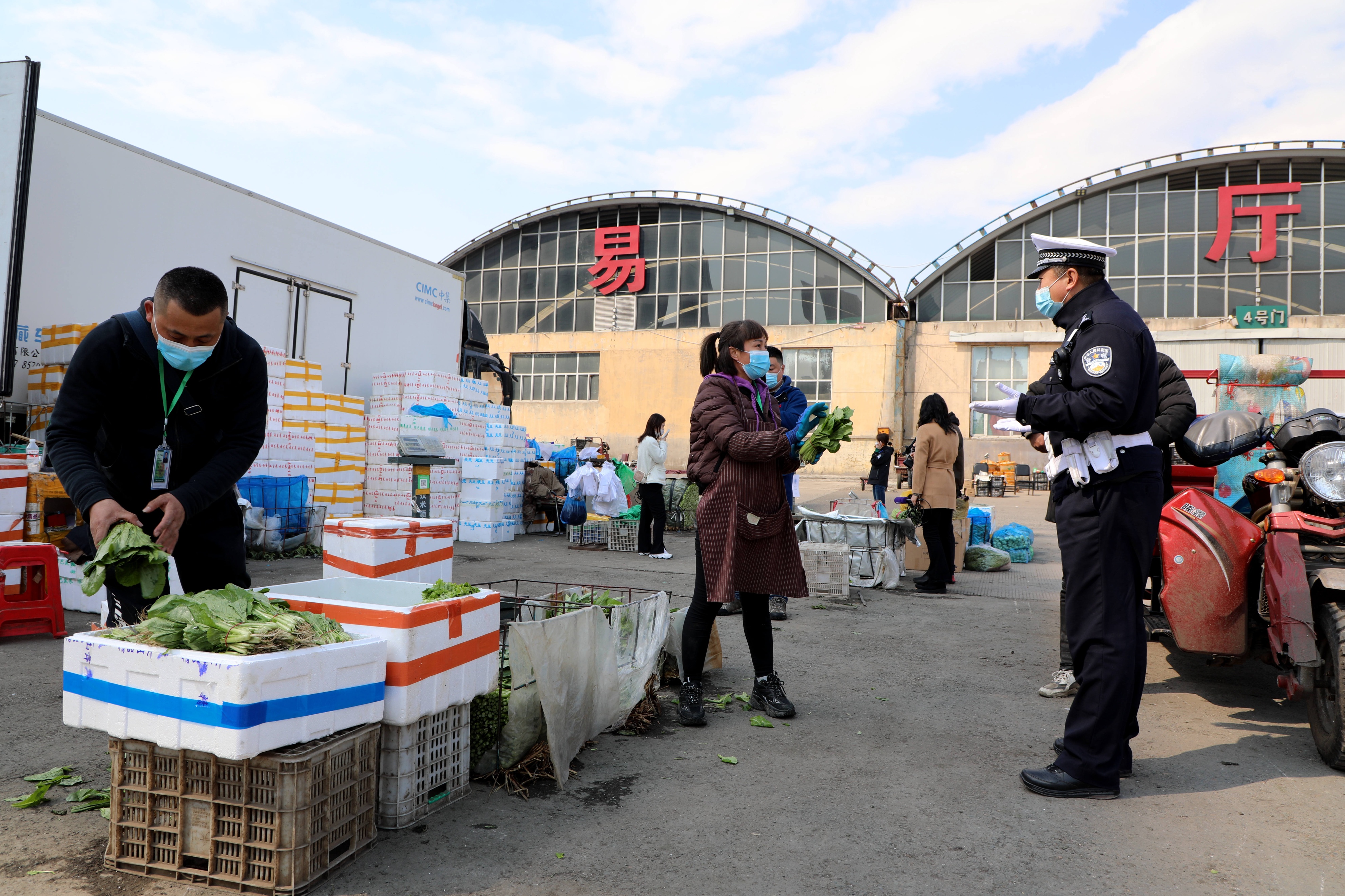 哈尔滨市哈达农产品批发市场防疫,哈达农贸市场恢复营业