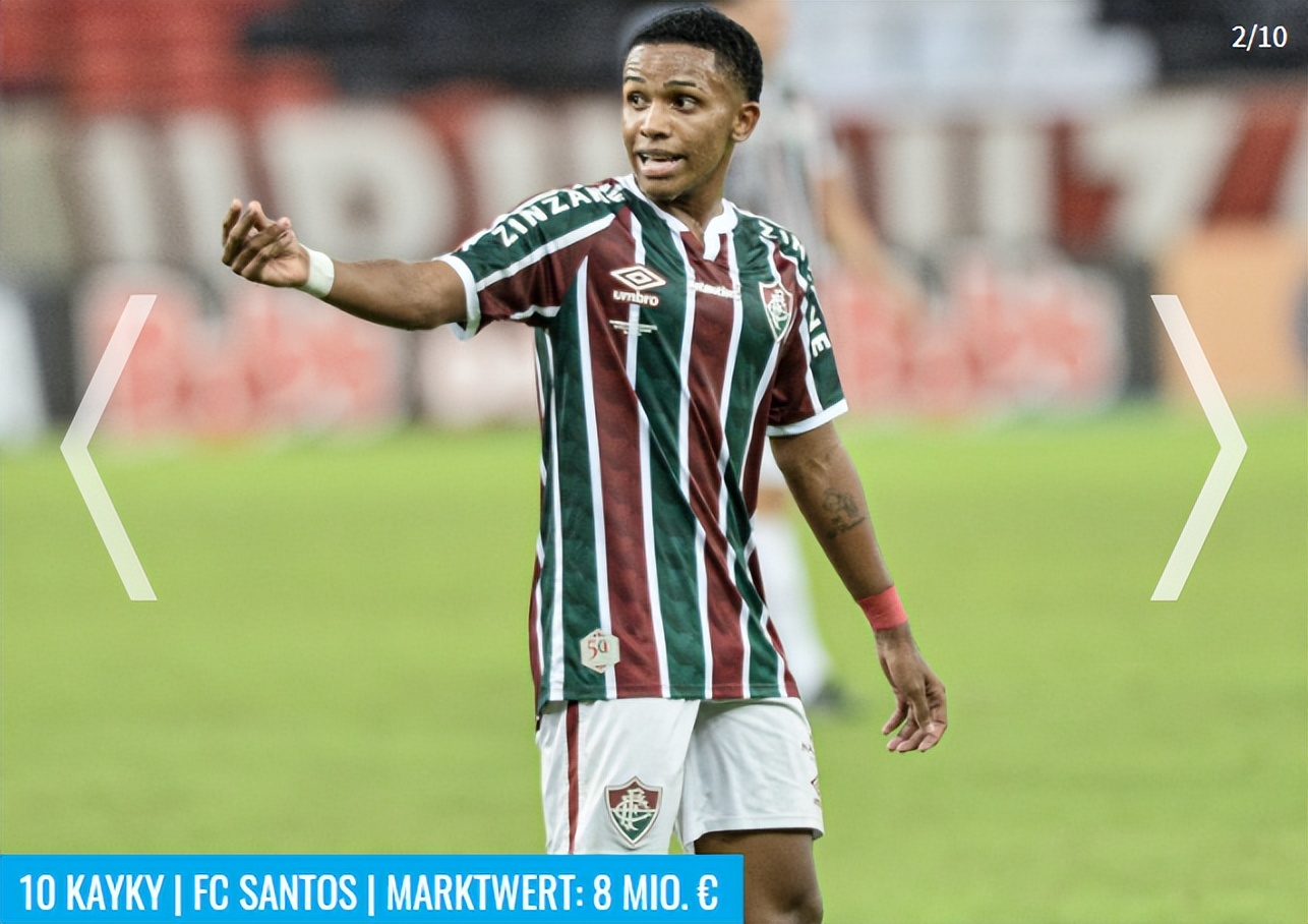 德转更新j联赛球员身价top10,德转u20身价排名