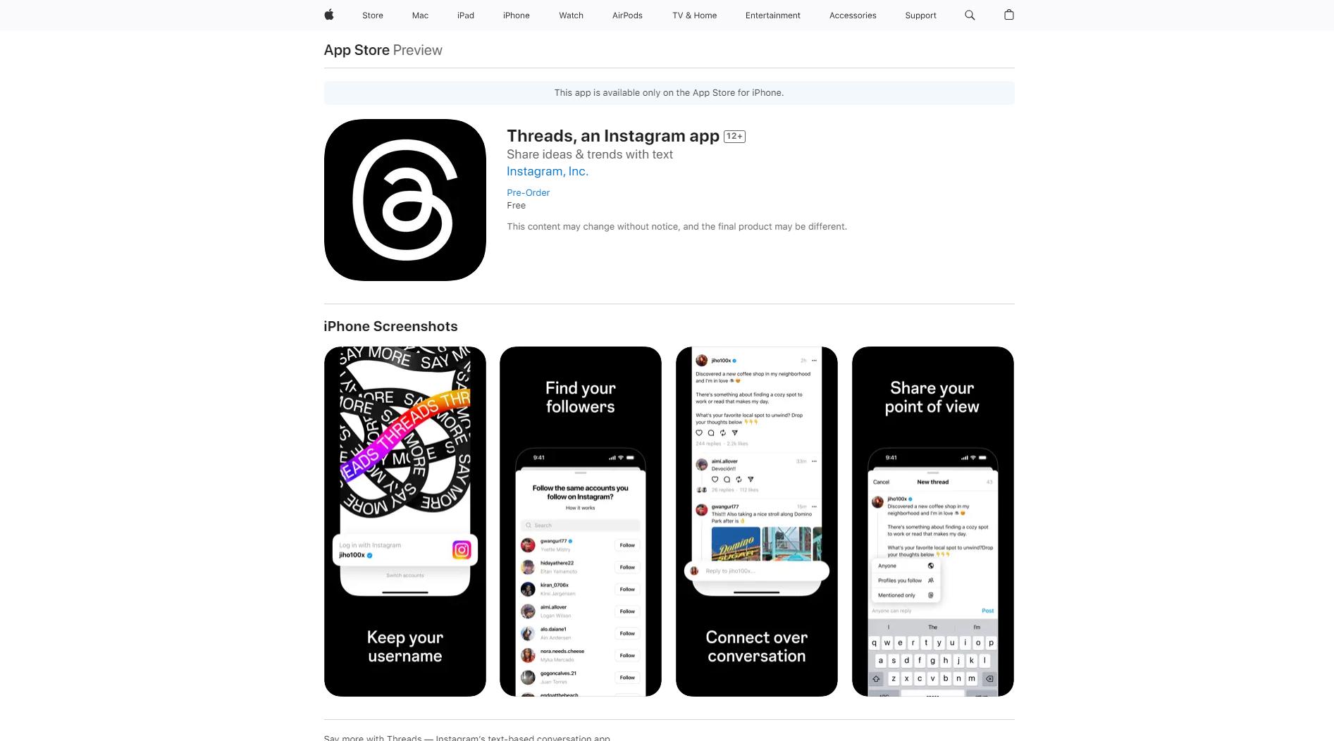 推特的竞争者Threads，开始登陆谷歌和苹果的应用商店