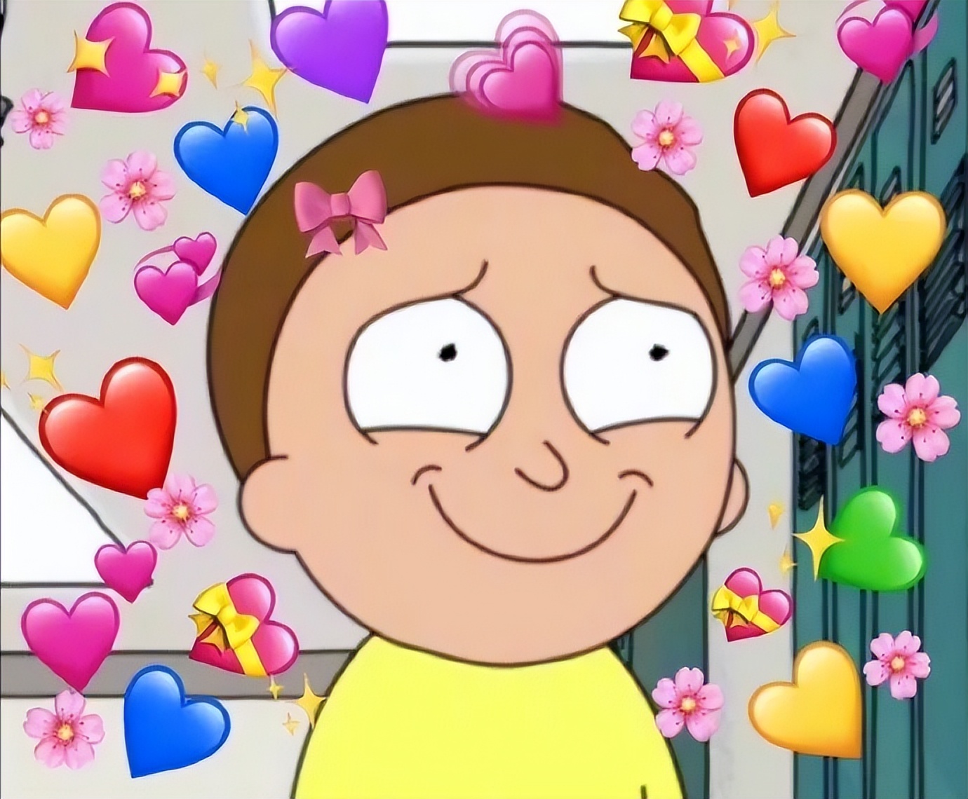 爱心中枪表情包,爱心表情包教程