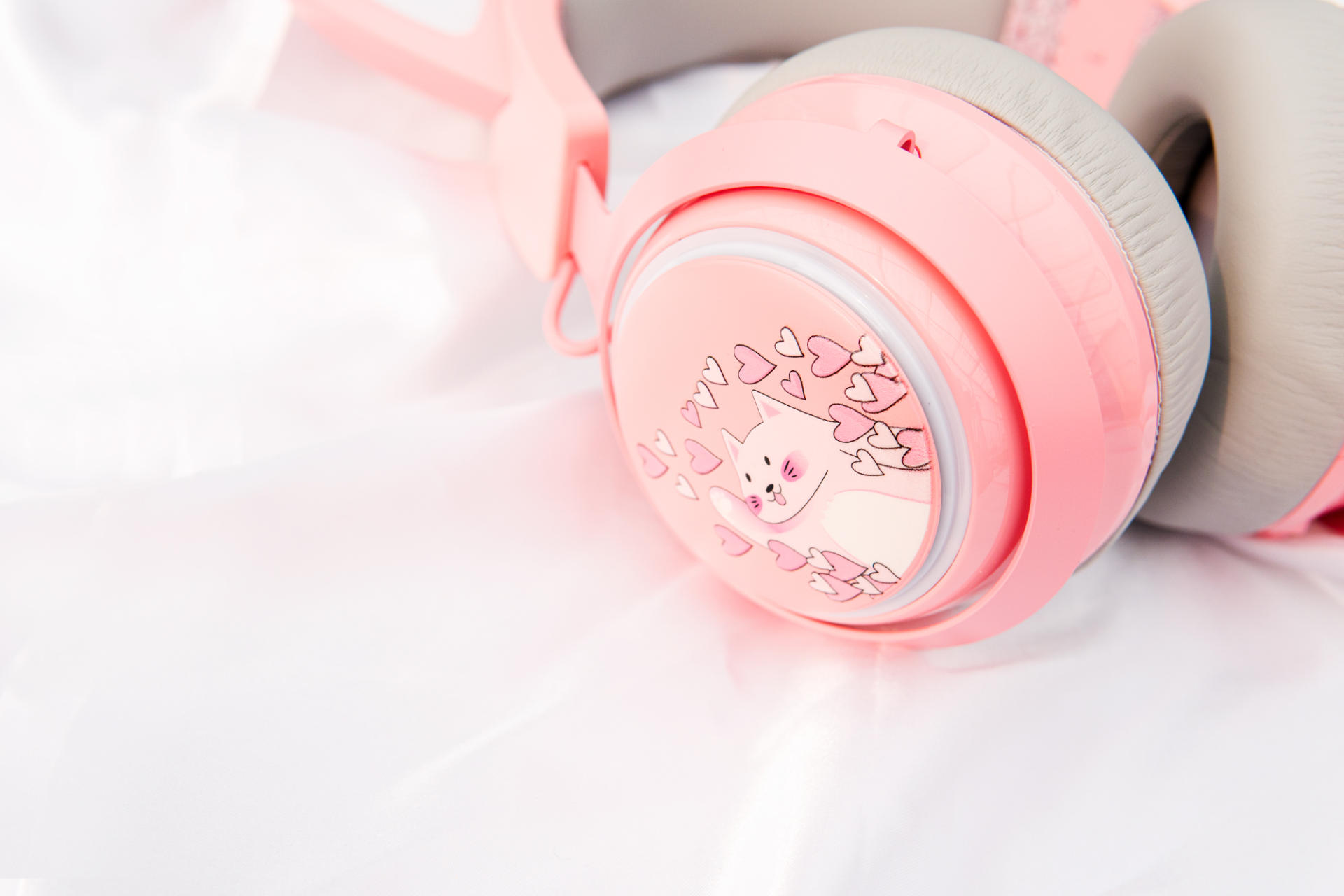 会发光的猫猫耳机,会发光的流光耳机