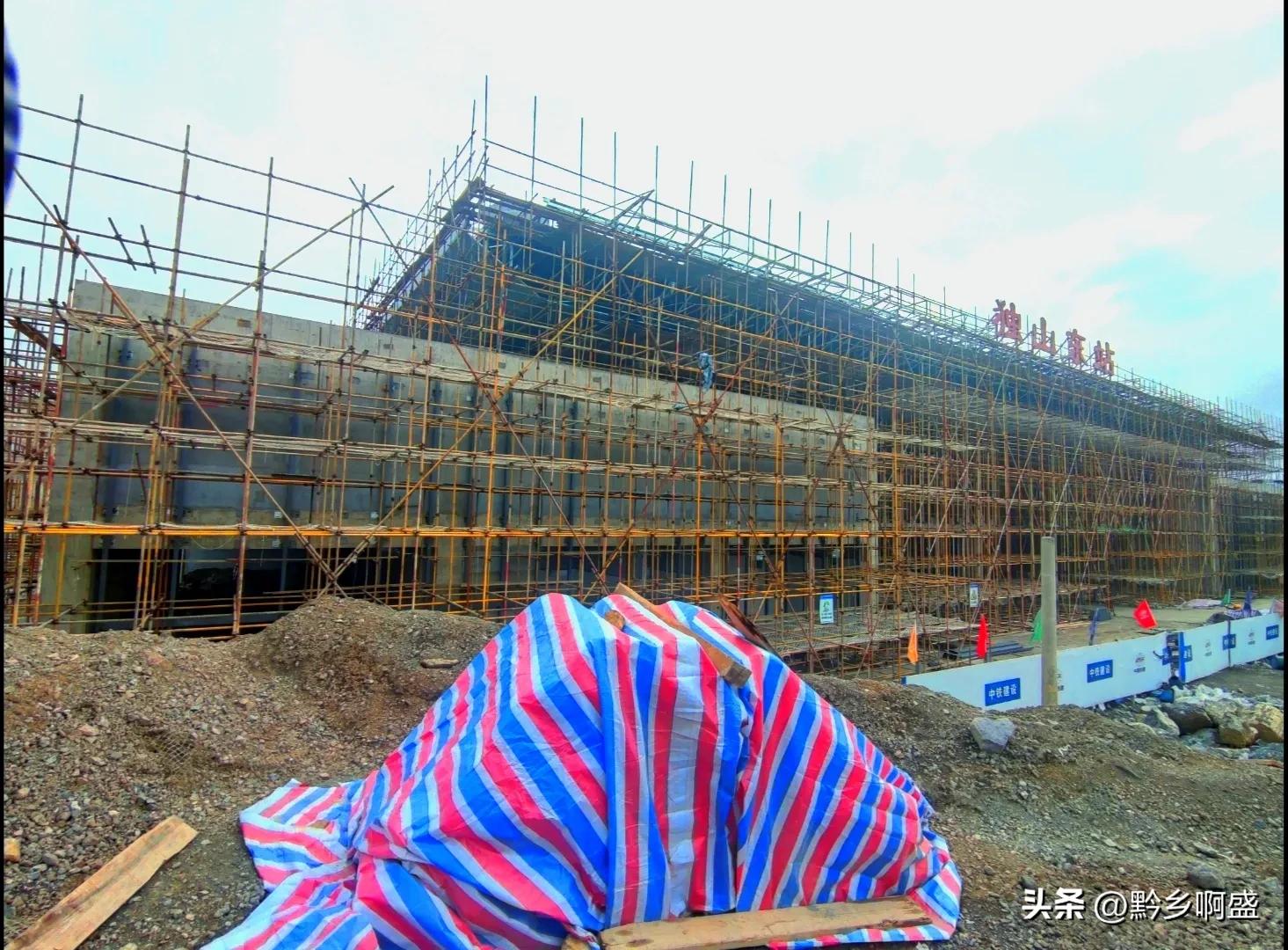 贵南高铁独山东站最新视频,贵州热点贵南高铁