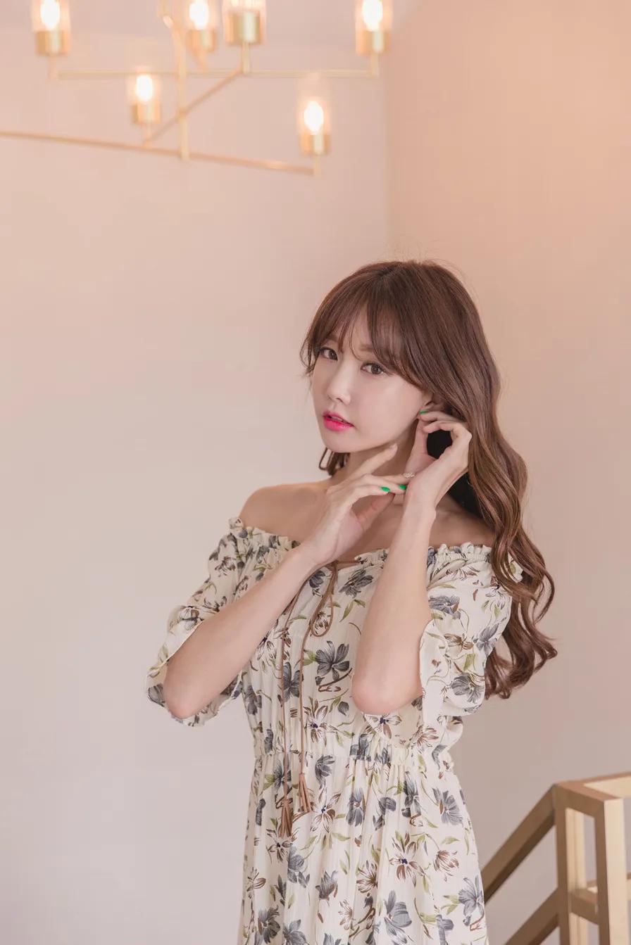 穿搭韩国美女图片,韩国模特伊爱智