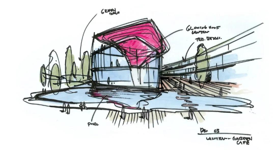 现代商业空间的庭院景观设计,现代简约景观空间