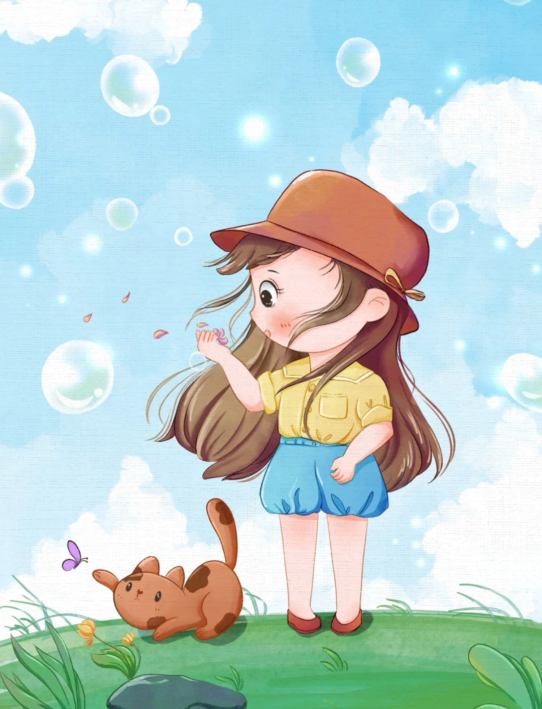 插画希望能治愈你的不开心,插画治愈心理