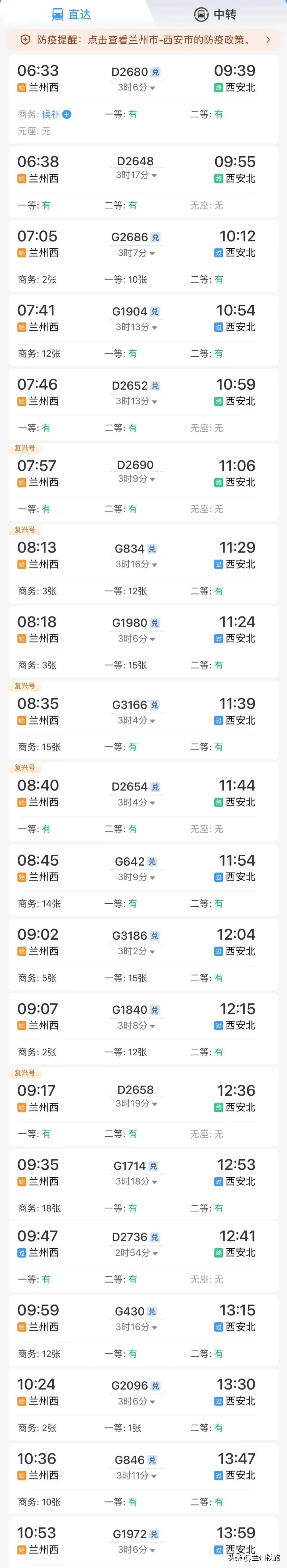 兰州铁路春运时间表,春运列车恢复开行或增开